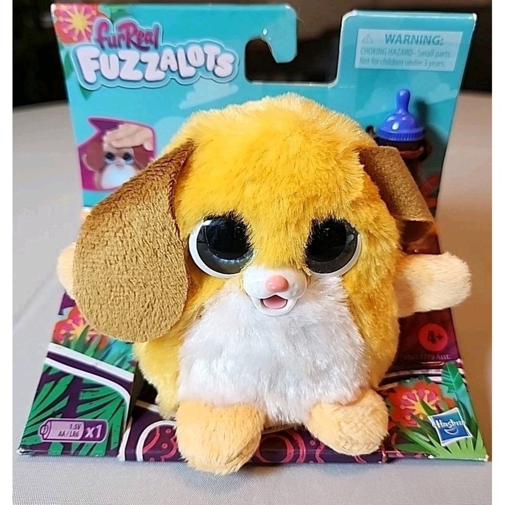 New Hasbro FurReal Fuzzalots Puppy Care & Feed Lights 25+ Sounds Interactive NIB